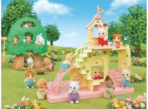 زمین بازی مدرسه به همراه عروسک خرگوش Sylvanian Families, image 3