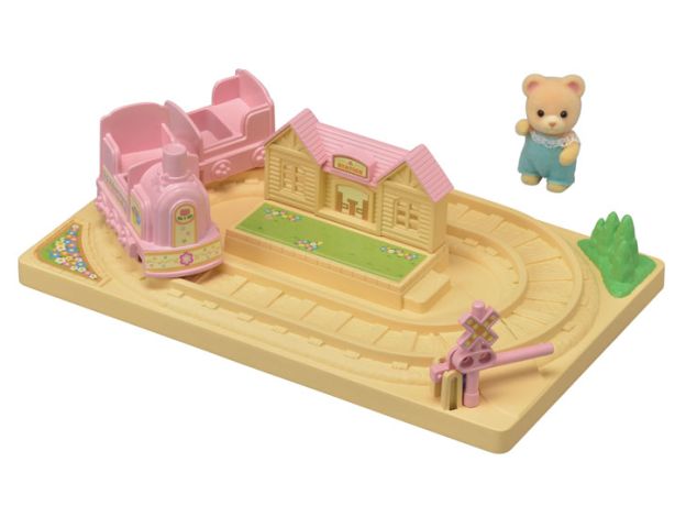 قطار بازی به همراه عروسک خرس Sylvanian Families, image 6
