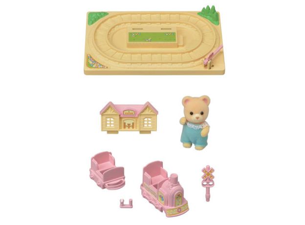 قطار بازی به همراه عروسک خرس Sylvanian Families, image 5