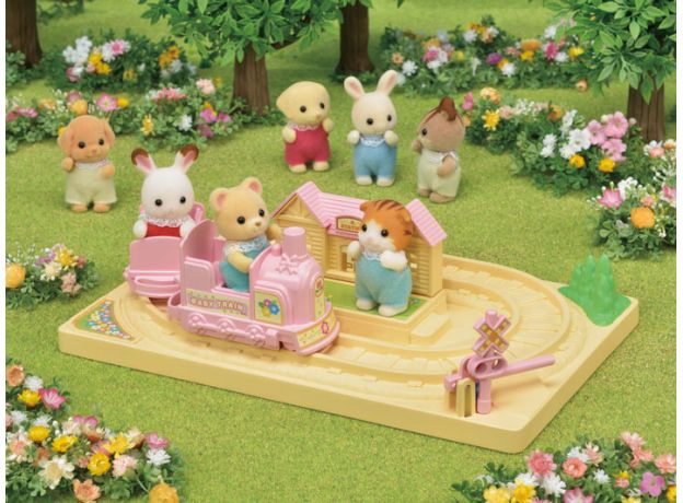 قطار بازی به همراه عروسک خرس Sylvanian Families, image 2