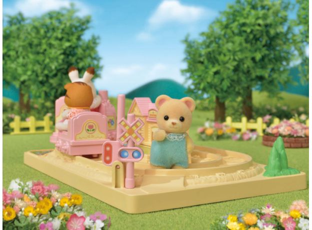 قطار بازی به همراه عروسک خرس Sylvanian Families, image 4