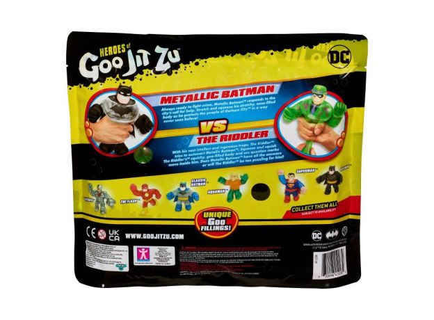 پک دو تایی عروسک های فشاری گو جیت زو Goo Jit Zu سری DC مدل بتمن و ریدلر, image 4