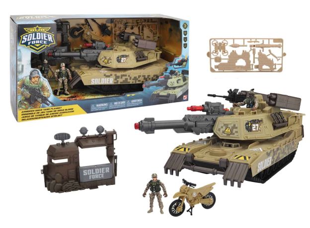 ست بازی تانک زرهی سربازهای Soldier Force مدل Armored Siege Tank, image 
