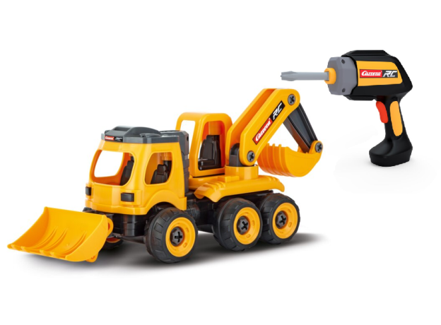 ماشین کنترلی Carrera مدل First Backhoe Loader با مقیاس 1:18, image 