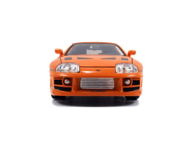 ماشین فلزی نارنجی تویوتا Fast & Furious مدل Supra با مقیاس 1:24, image 2
