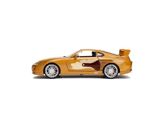 ماشین فلزی طلایی تویوتا Fast & Furious مدل Supra با مقیاس 1:24, image 4