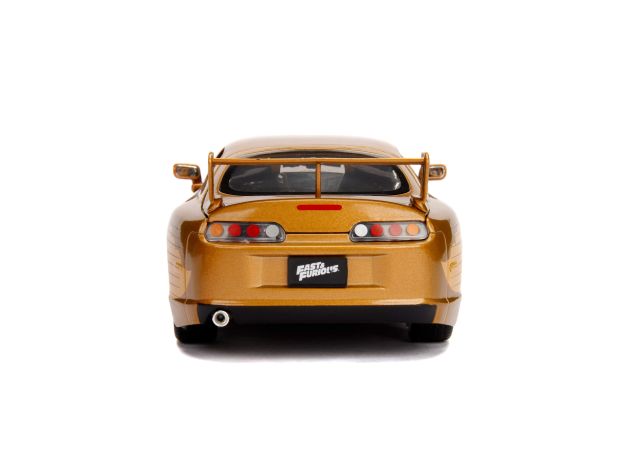 ماشین فلزی طلایی تویوتا Fast & Furious مدل Supra با مقیاس 1:24, image 5