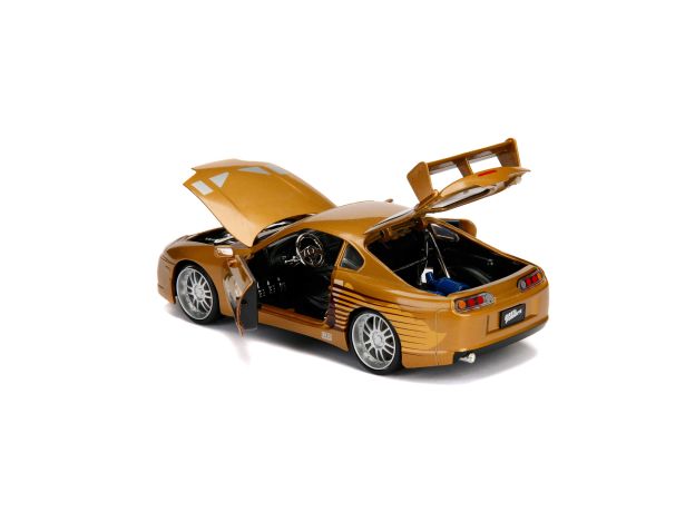 ماشین فلزی طلایی تویوتا Fast & Furious مدل Supra با مقیاس 1:24, image 7