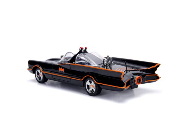 ماشین کلاسیک Batmobile و فیگورهای فلزی رابین و بتمن با مقیاس 1:18, image 11