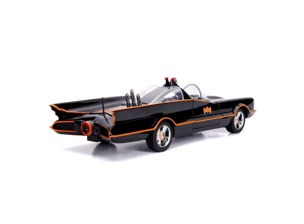 ماشین کلاسیک Batmobile و فیگورهای فلزی رابین و بتمن با مقیاس 1:18, image 13