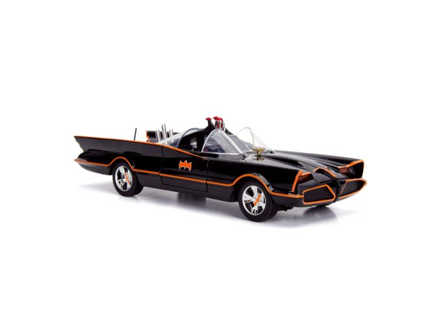 ماشین کلاسیک Batmobile و فیگورهای فلزی رابین و بتمن با مقیاس 1:18, image 15