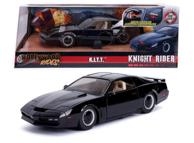 ماشین پونتیاک فایربرد مدل KITT Knight Rider با مقیاس 1:24 به همراه افکت نوری, image 