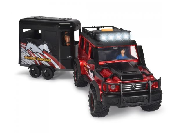 ماشین بنز AMG 4x4 همراه با کابین اسب Dickie Toys, image 6