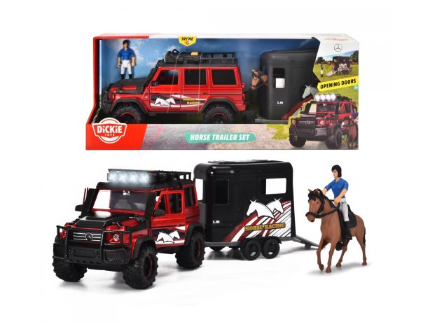 ماشین بنز AMG 4x4 همراه با کابین اسب Dickie Toys, image 