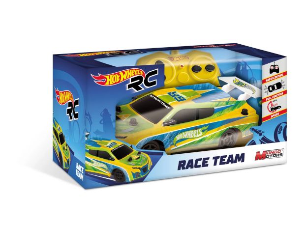 ماشین کنترلی Hot Wheels سری Race Team مدل زرد و سبز با مقیاس 1:28, image 4