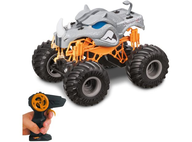 ماشین کنترلی Hot Wheels سری Monster Trucks مدل Rhinomite با مقیاس 1:24, image 6