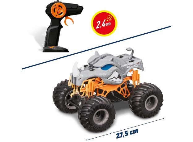 ماشین کنترلی Hot Wheels سری Monster Trucks مدل Rhinomite با مقیاس 1:24, image 5