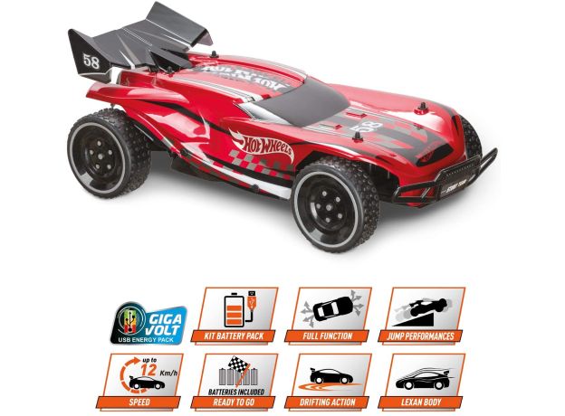 ماشین کنترلی Hot Wheels مدل Gator با مقیاس 1:10, image 6