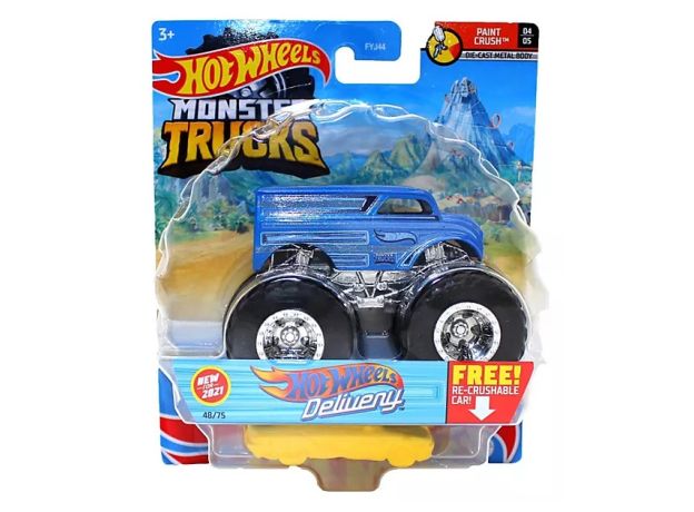 پک تکی ماشین Hot Wheels سری Monster Truck مدل Paint Crush, image 