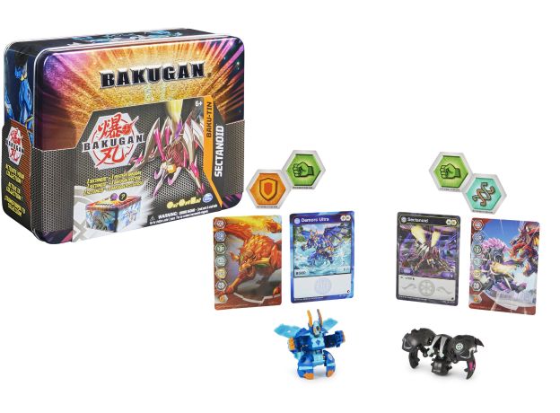 پک فلزی Baku-Tin باکوگان Bakugan مدل Evolutions Sectanoid, image 