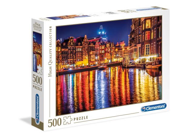 پازل 500 تکه کلمنتونی مدل شهر آمستردام, image 