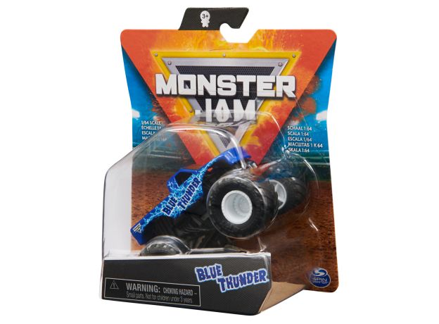 پک تکی ماشین Monster Jam با مقیاس 1:64 مدل Blue Thunder, image 5