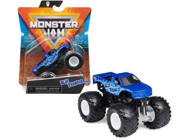 پک تکی ماشین Monster Jam با مقیاس 1:64 مدل Blue Thunder, image 
