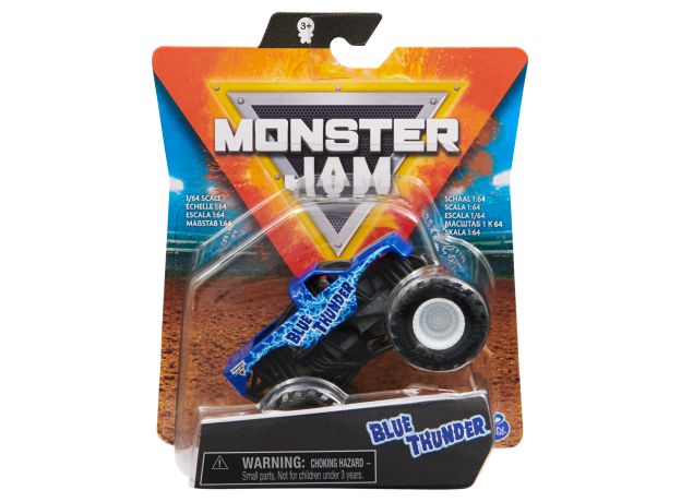 پک تکی ماشین Monster Jam با مقیاس 1:64 مدل Blue Thunder, image 4
