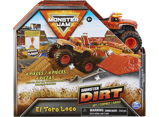 ماشین Monster Jam Dirt مدل El Toro Loco همراه با Kinetic Sand, image 10