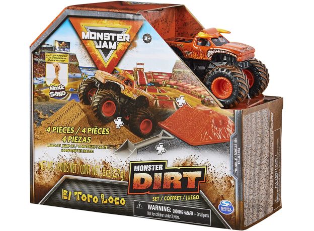 ماشین Monster Jam Dirt مدل El Toro Loco همراه با Kinetic Sand, image 11