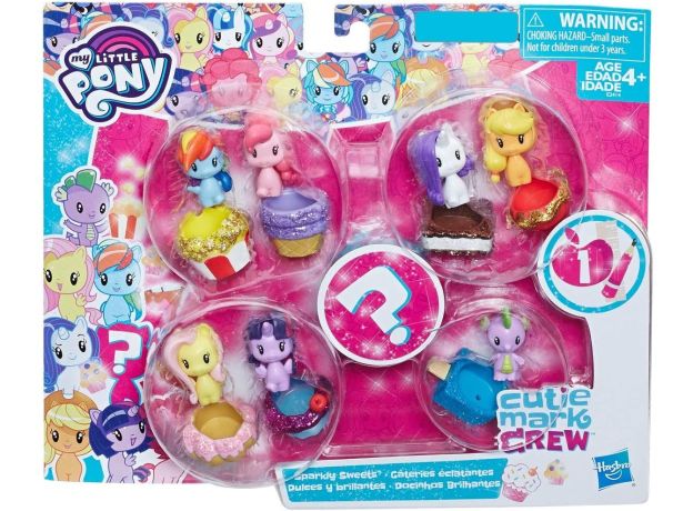 پک هفت تایی فیگورهای درخشان مای لیتل پونی مدل Cutie Mark Crew به همراه یک فیگور سورپرایزی, image 