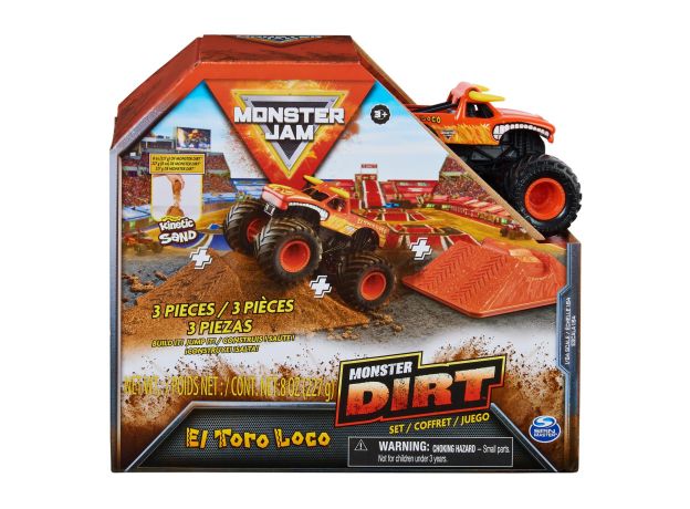ماشین Monster Jam Dirt مدل El Toro Loco همراه با Kinetic Sand, image 4
