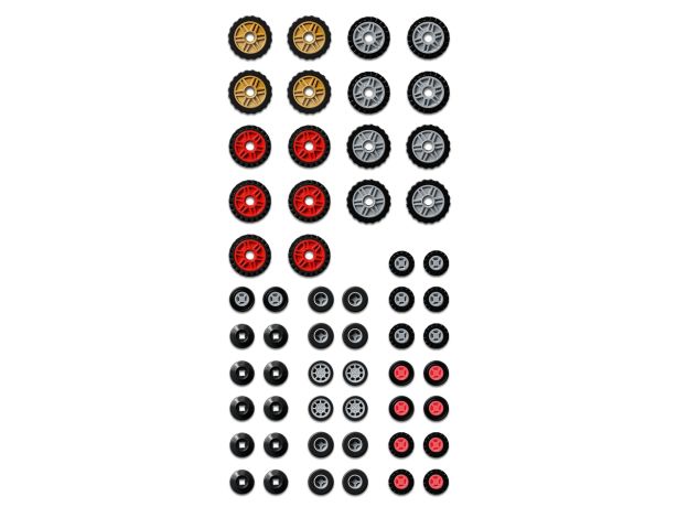 لگو کلاسیک مدل چرخ های مختلف (11014), image 15