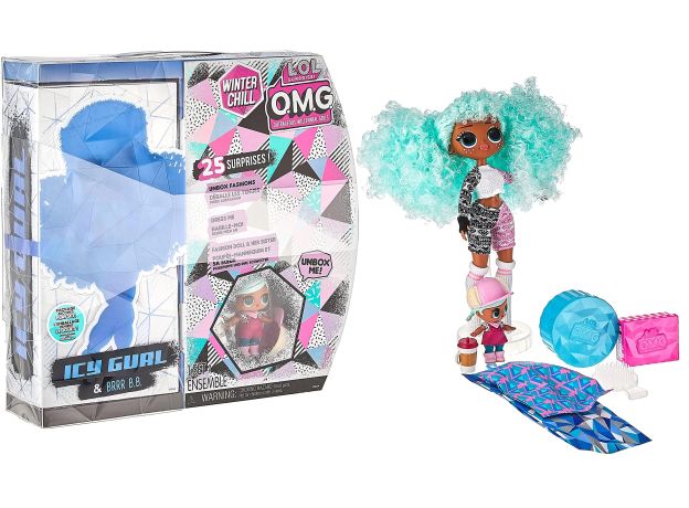 عروسک LOL Surprise سری OMG Winter Chill مدل Icy Gurl و BRRR B.B, image 