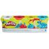 پک 4 تایی خمیربازی Play Doh (سفید-قرمز-زرد-آبی), تنوع: B5517EU4-4 Colors Dino, image 